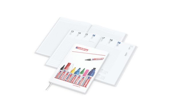 Wochenkalender vorne und Notizen hinten Note-Hybrid Ecken spitz Papier-Hardcover