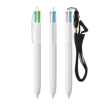 BIC® 4 Colours Fashion Kugelschreiber + Lanyard