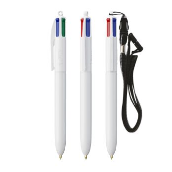 BIC® 4 Colours Kugelschreiber + Lanyard