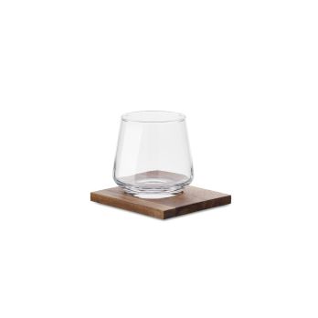 DRINKS Glas mit Untersetzer