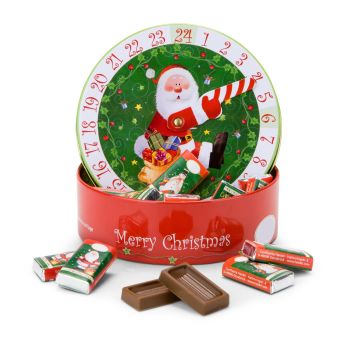 Geschenkartikel: Runder Schokoladen Adventskalender