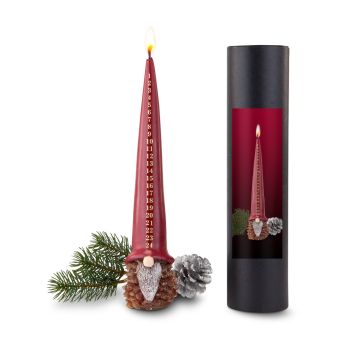 Geschenkset: Adventskalenderkerze