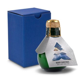 Geschenkset: Kleinste Sektflache: Merry Christmas
