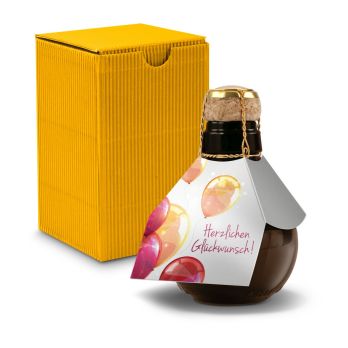 Kleinste Sektflasche der Welt! Herzlichen Glückwunsch - Inklusive Geschenkkarton