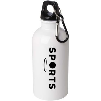 Oregon 400 ml RCS-zertifizierte, einwandige Trinkflasche aus Edelstahl mit Karabinerhaken
