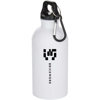 Oregon 400 ml RSC-zertifizierte einwandige Sublimation Trinkflasche aus recyceltem Edelstahl mit Karabinerhaken