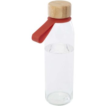 Porto 500 ml Glas-Flasche mit Silikongriff und Bambusdeckel