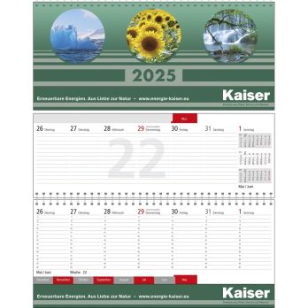 Quer-Terminplaner Business-plus Register