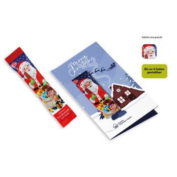 Weihnachtskarte mit Schoko-Lolly Weihnachten