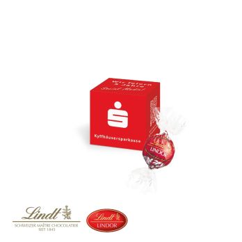 Werbewürfel mit süßer Füllung