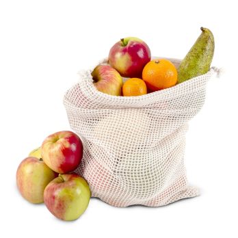 Lebensmitteltasche OEKO-TEX® Baumwolle, wiederverwendbar, 25x35cm