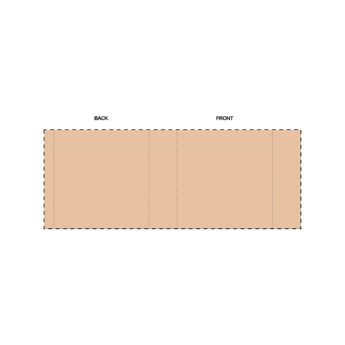 Maßgefertigte Kraft-Papierbanderole (262 x 101 mm)