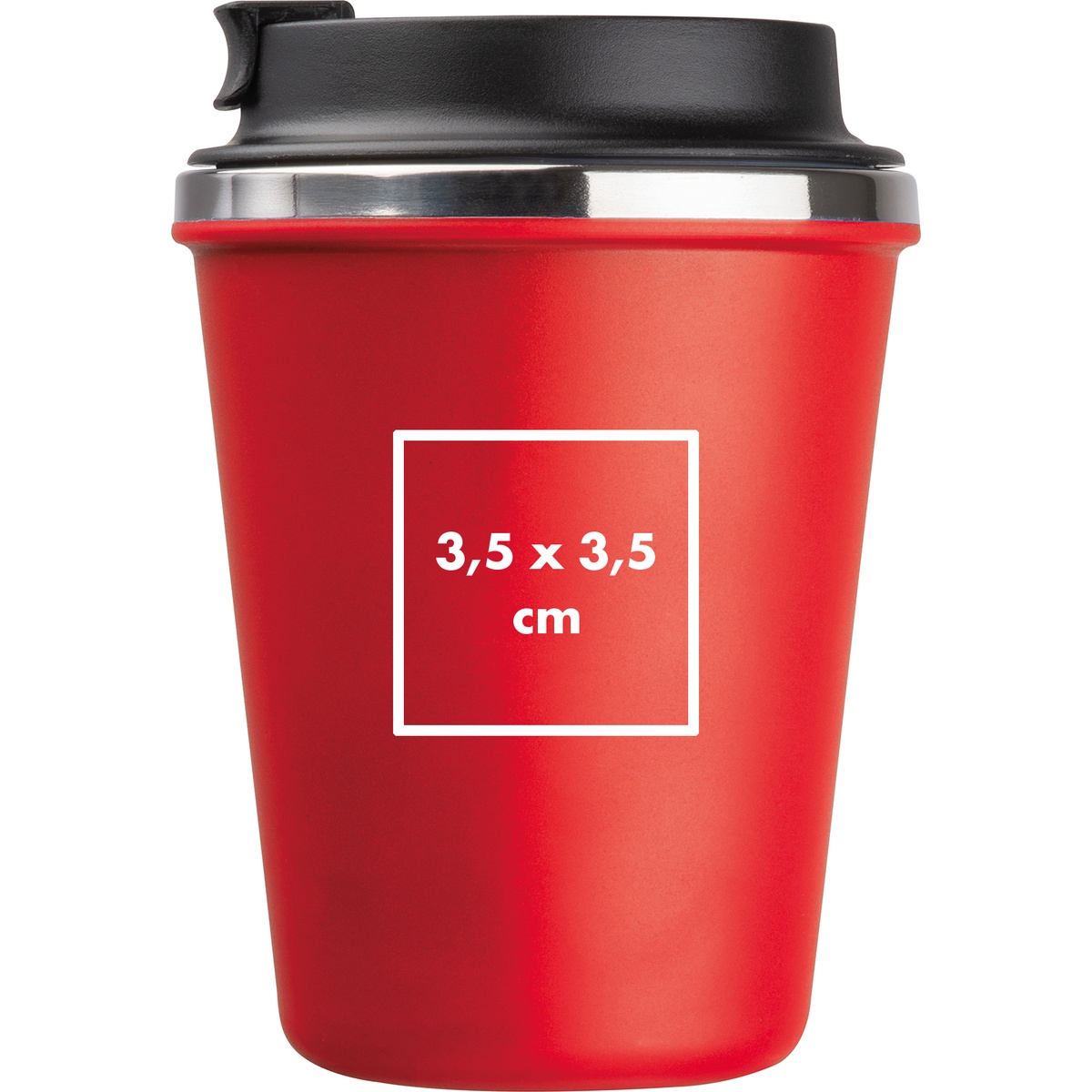 Auf dem Becher (3,5 x 3,5 cm)