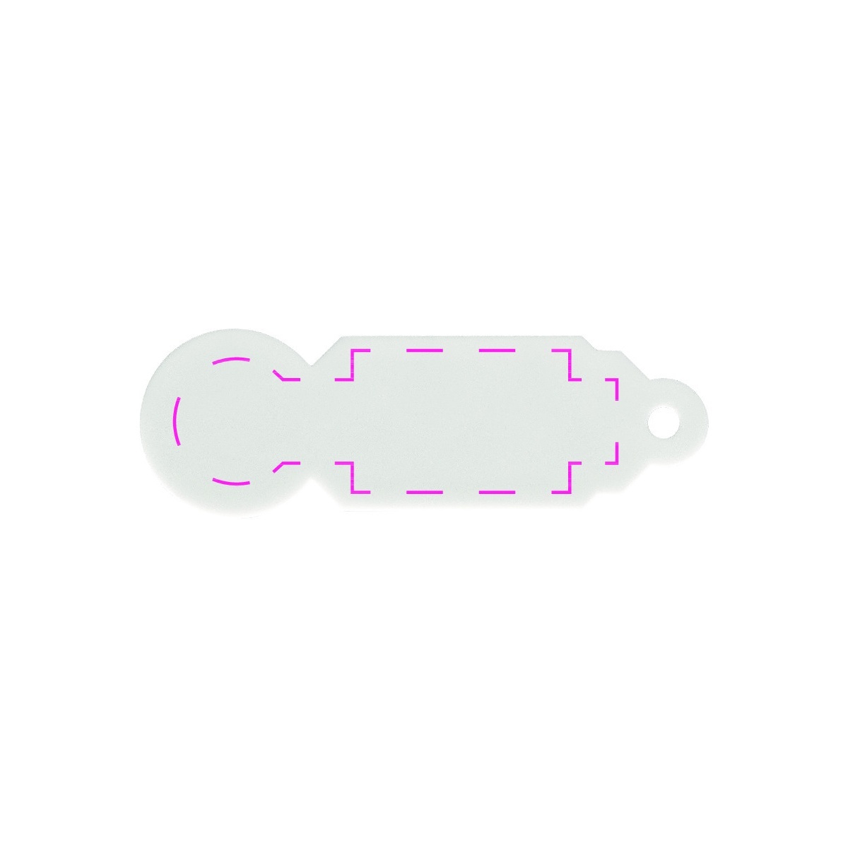 mittig (17 x 53 mm)