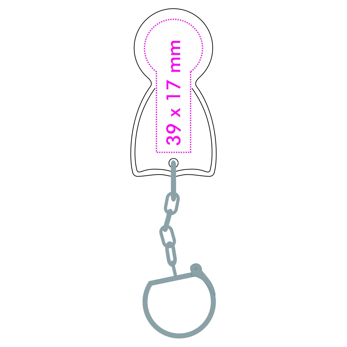 Rückseite (3,9 x 1,7 cm)