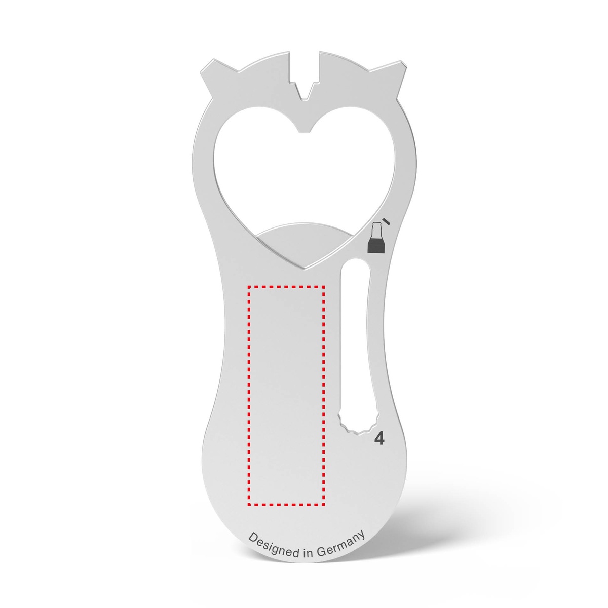 Auf dem Produkt (0,9 x 2,2 cm)