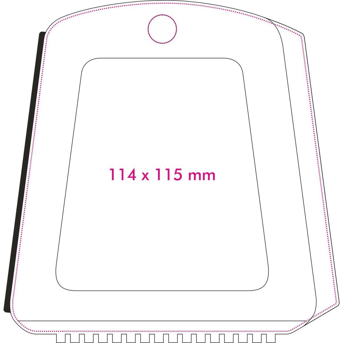 Vorderseite (11,4 x 11,5 cm)