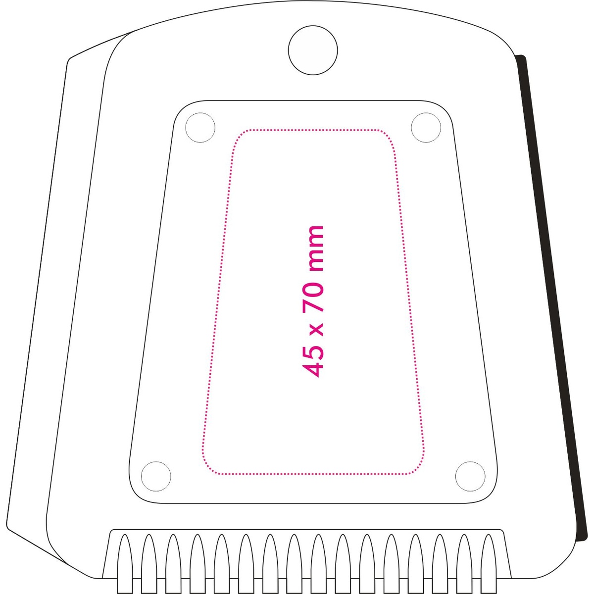 Rückseite (4,5 x 7 cm)