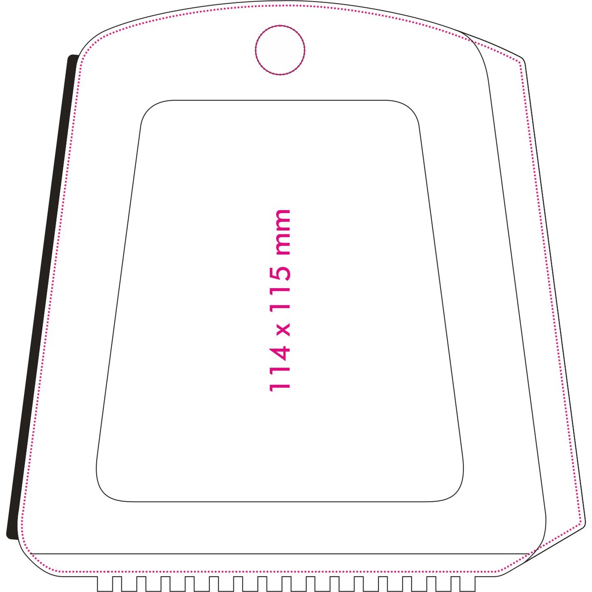 Vorderseite (11,4 x 11,5 cm)