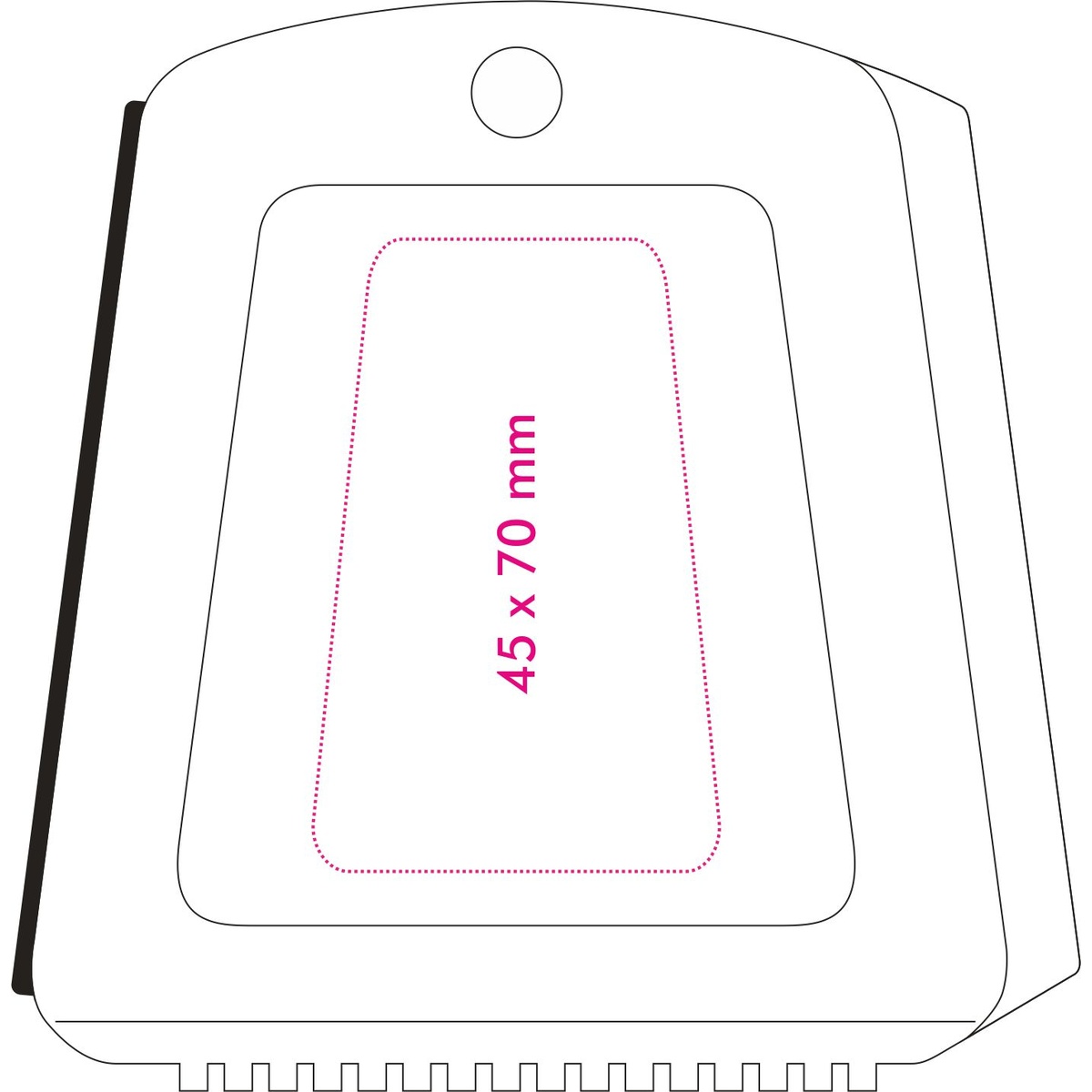 Vorderseite (4,5 x 7 cm)