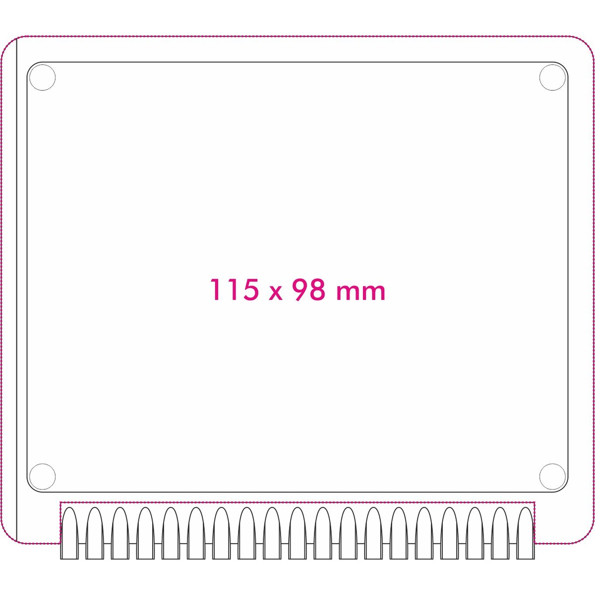 Vorderseite (11,5 x 9,8 cm)