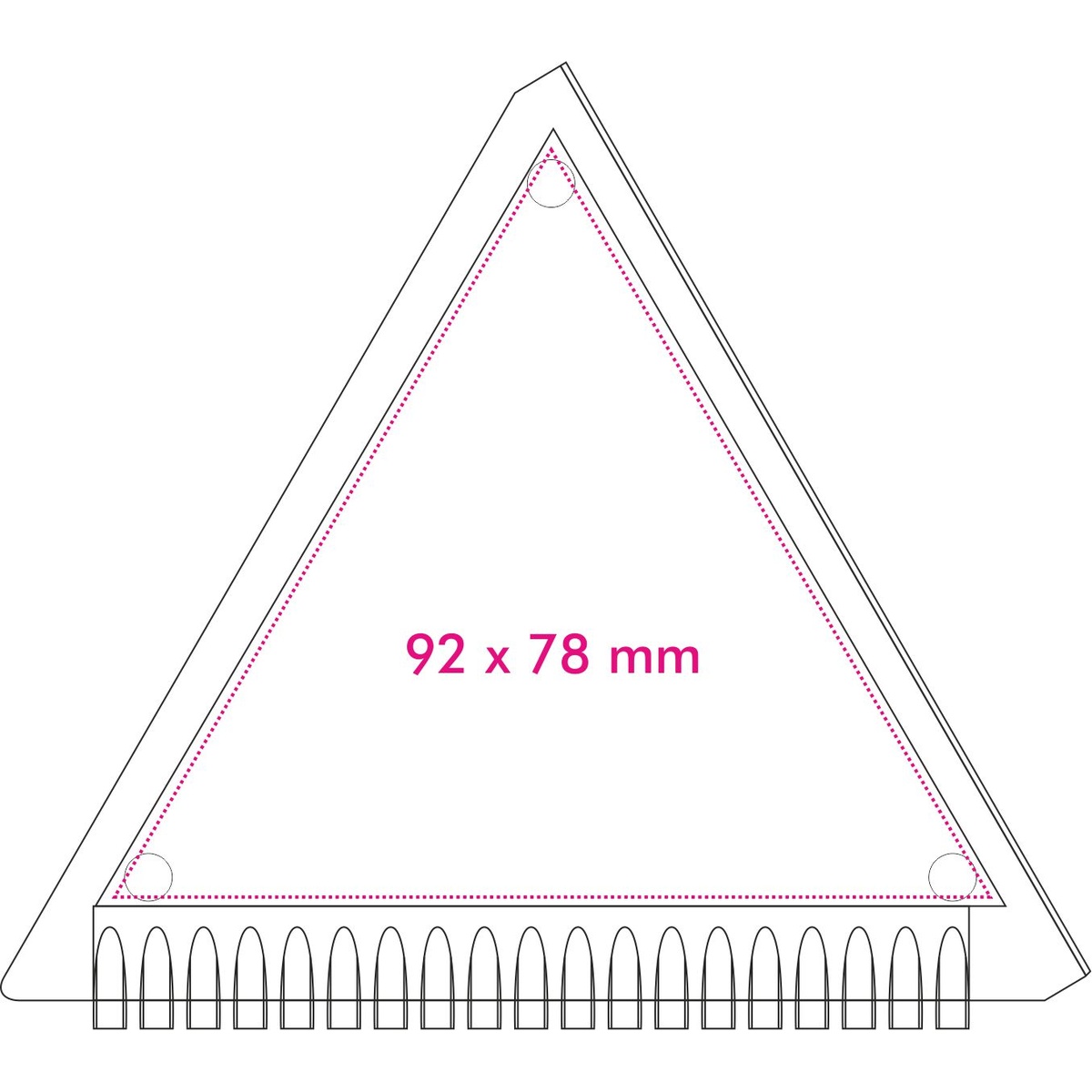 Vorderseite (9,2 x 7,8 cm)
