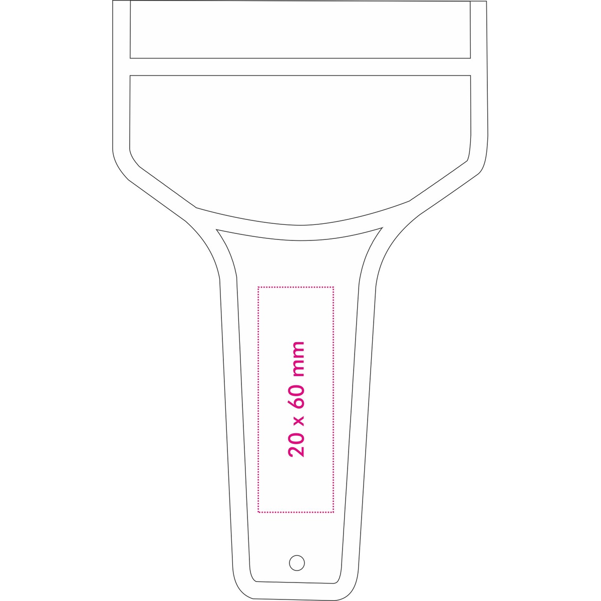 Vorderseite unten (2 x 6 cm)