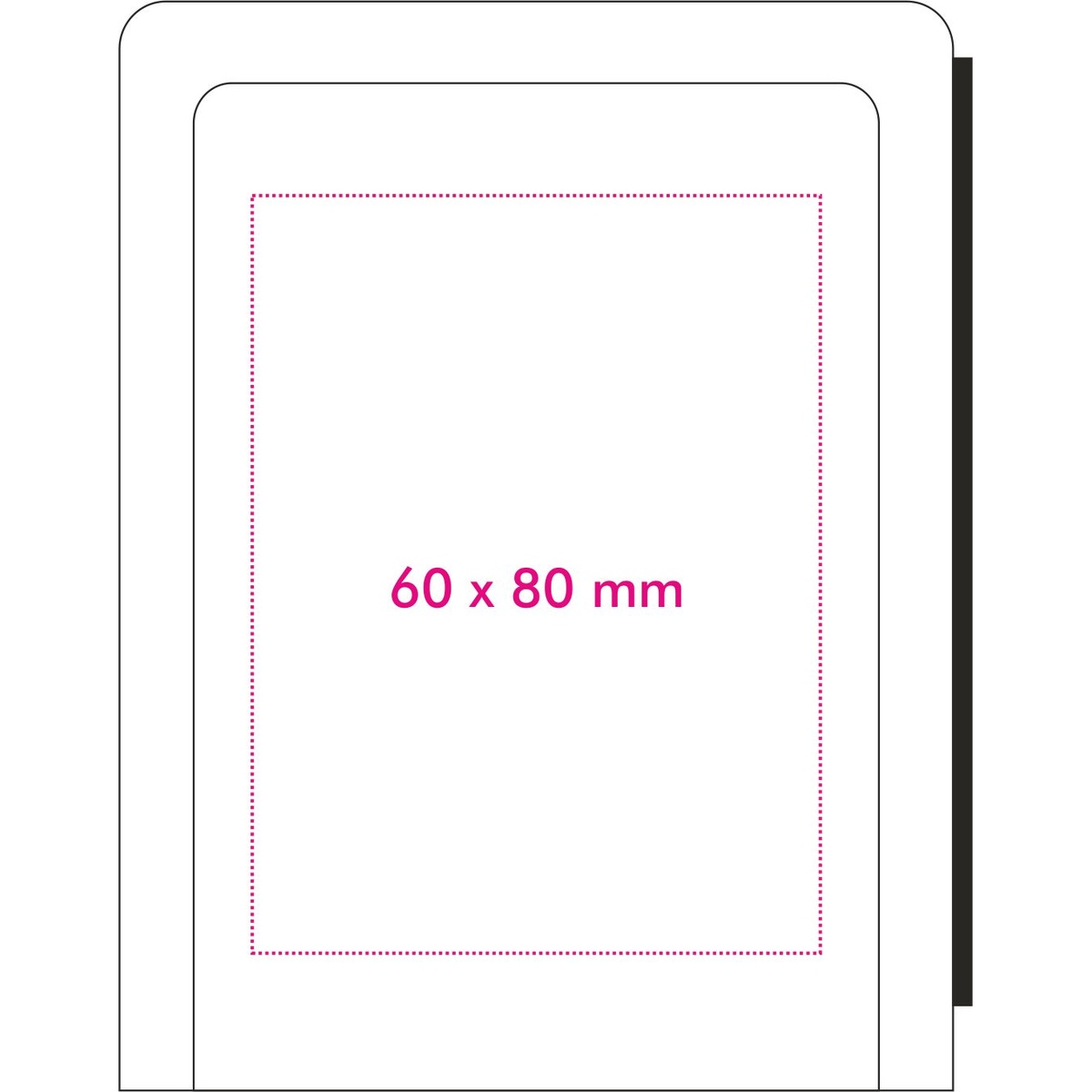 Vorderseite (8,7 x 10,5 cm)