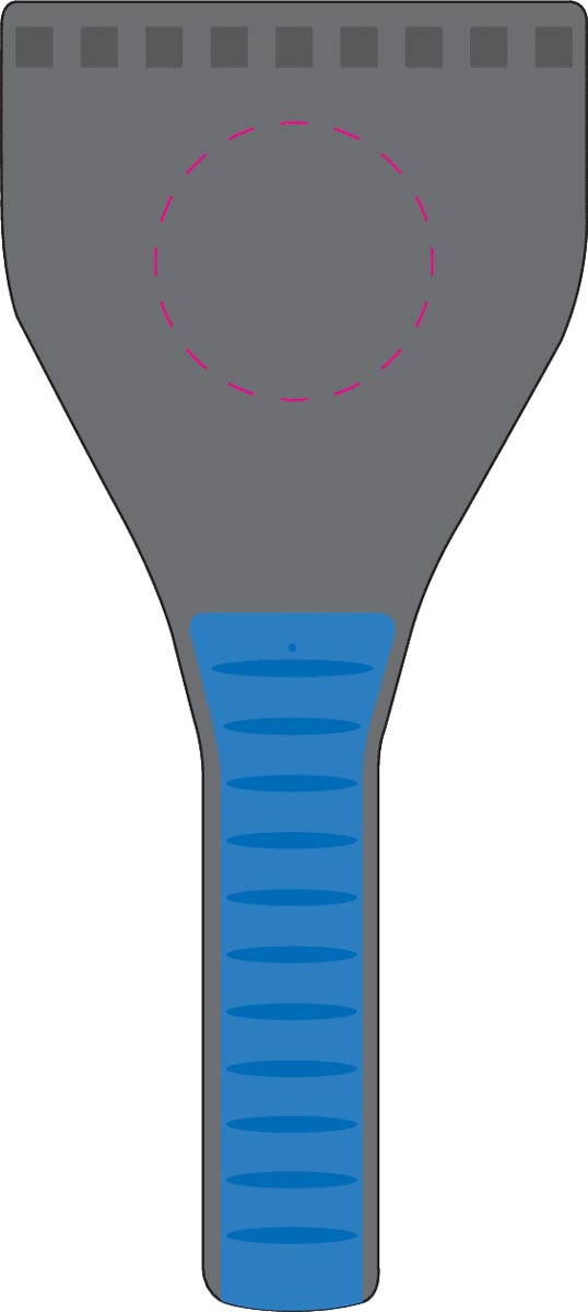 obere Fläche rund (Ø 4,5 cm)