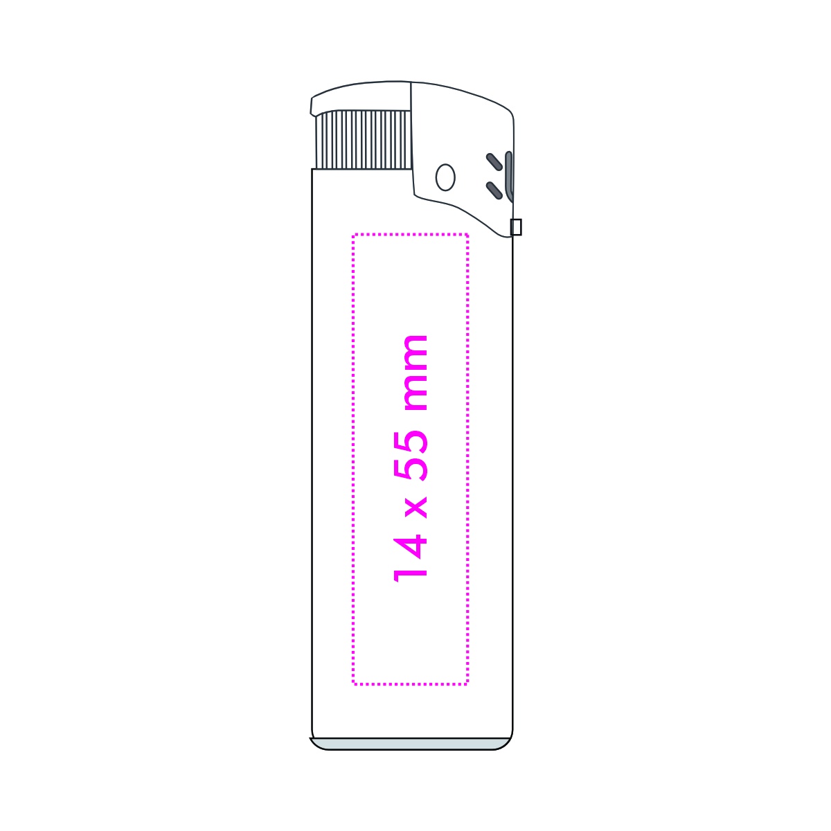 Rückseite (1,4 x 5,5 cm)