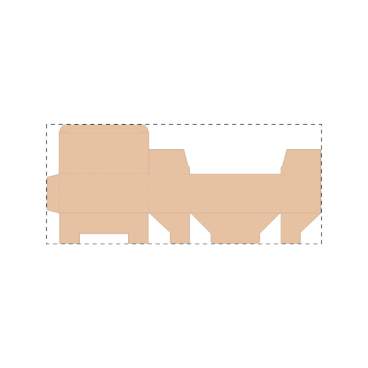 Maßgefertigter Kraft-Wellpappkarton (564 x 244 mm)