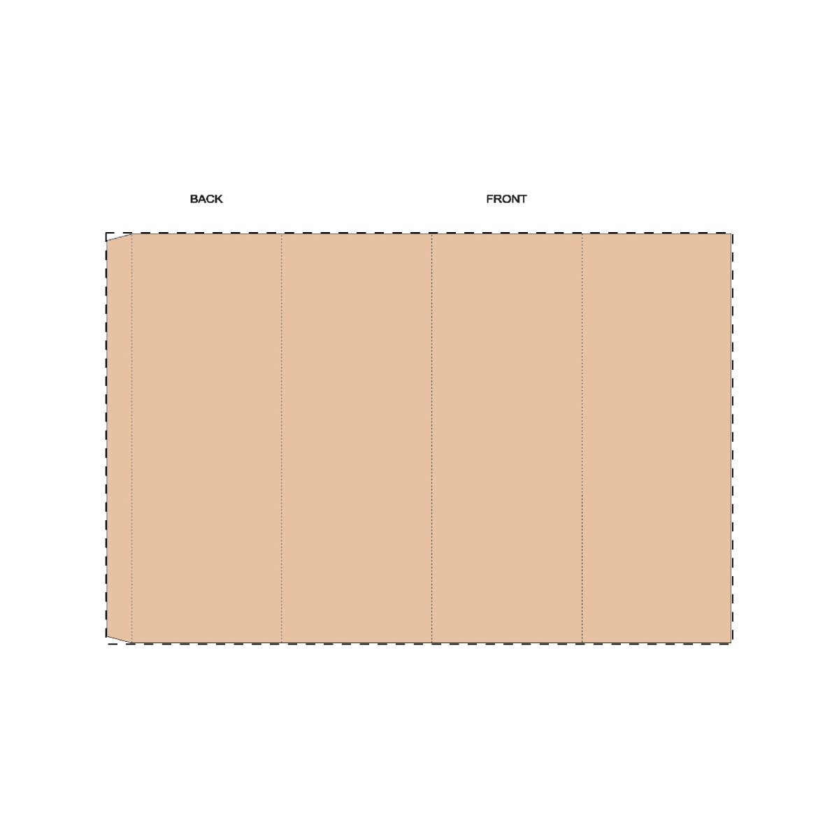 Maßgefertigte Kraft-Papierbanderole (326 x 213 mm)