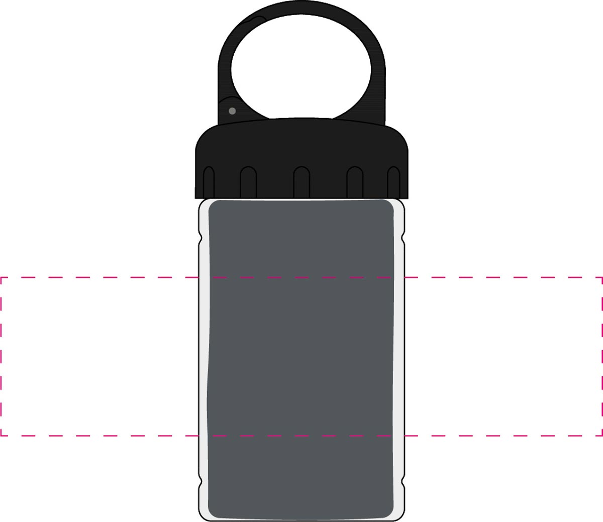 rundum mittig (19x5 cm)