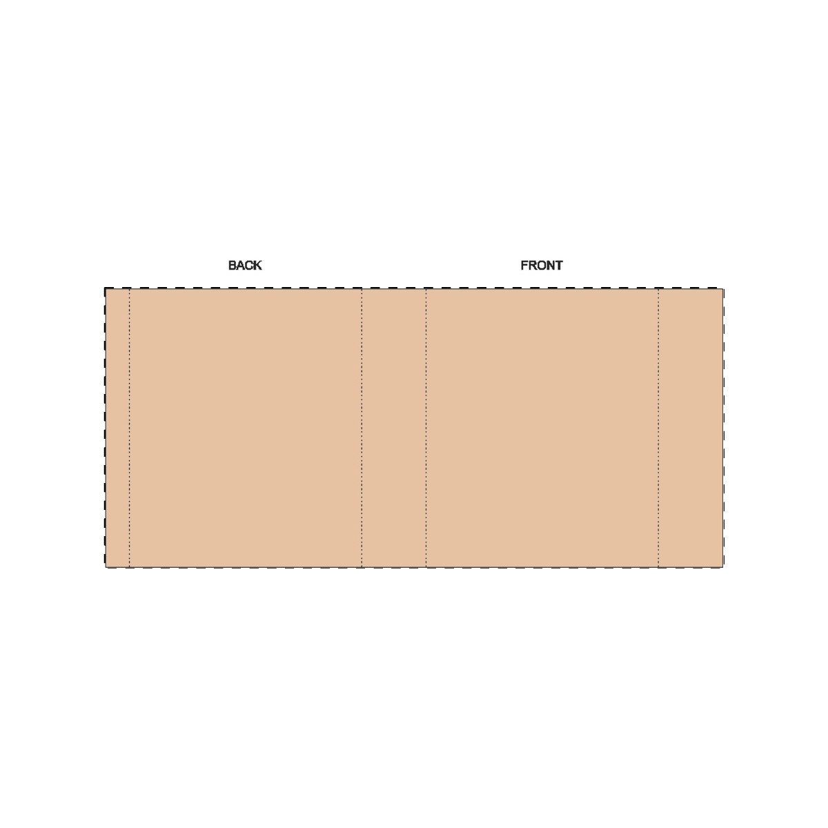 Maßgefertigte Kraft-Papierbanderole (263 x 122 mm)