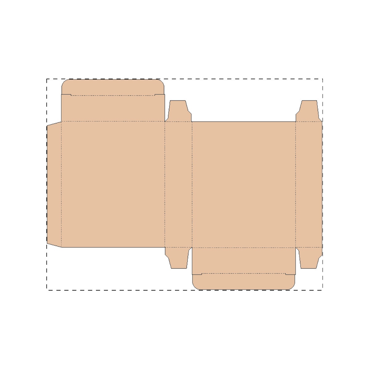 Maßgefertigter Kraft-Karton (253 x 193 mm)