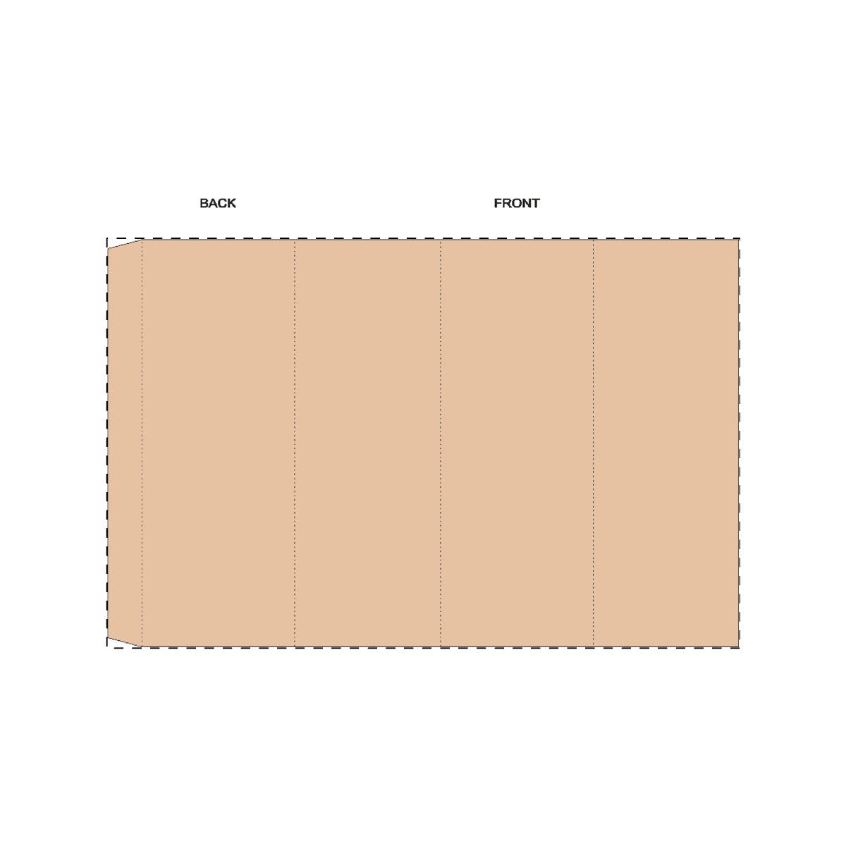 Maßgefertigte Kraft-Papierbanderole (295 x 190 mm)