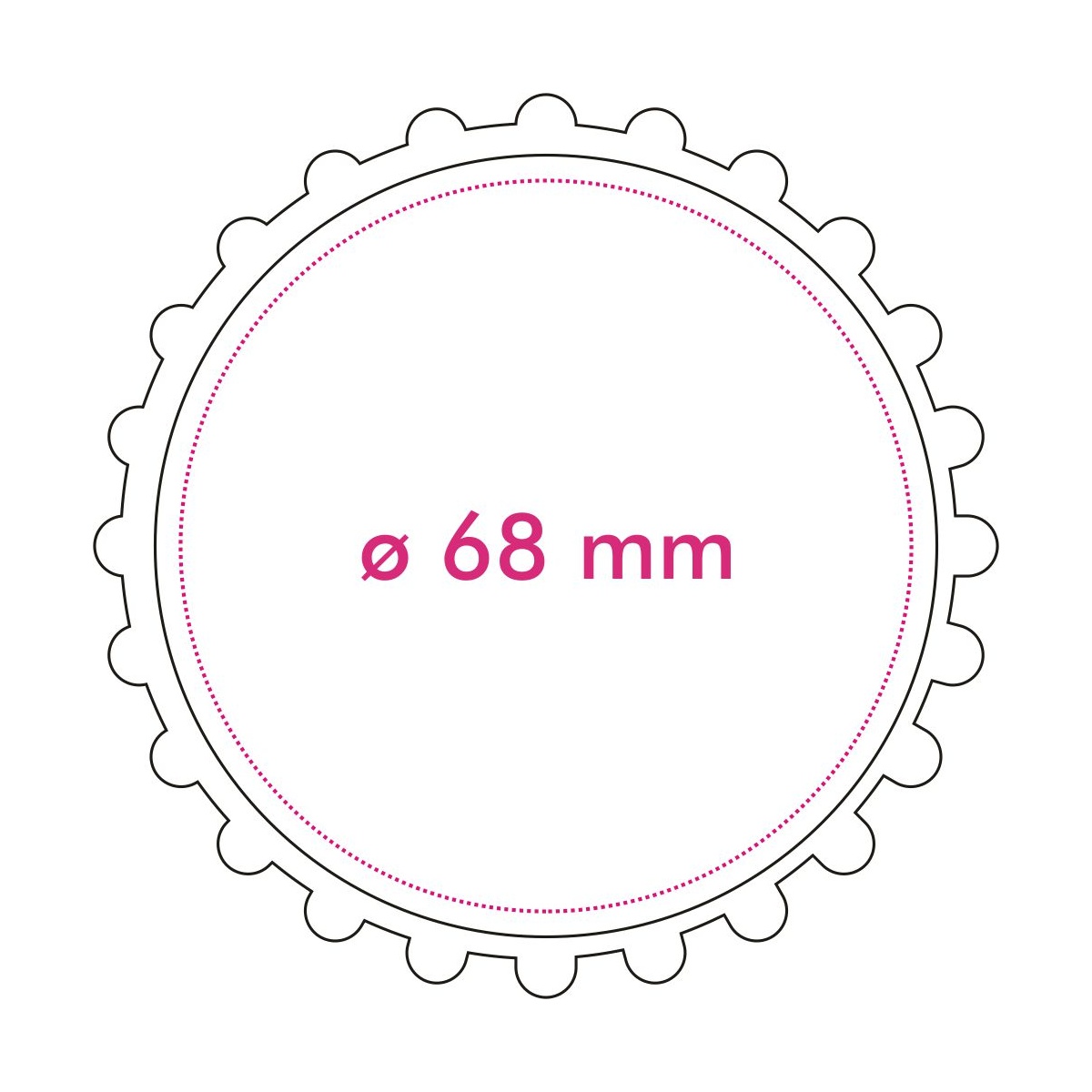 oben (ø 6,8 cm)