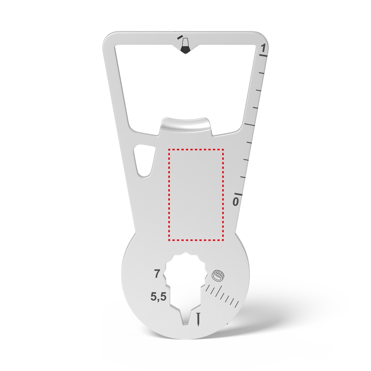 Auf dem Produkt Vorderseite (1 x 1,5 cm)