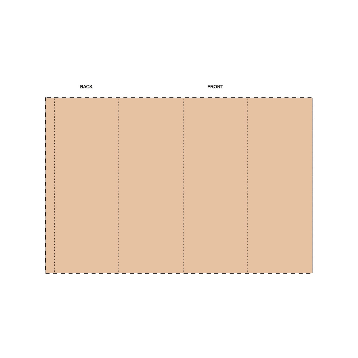 Maßgefertigte Kraft-Papierbanderole (306 x 203 mm)