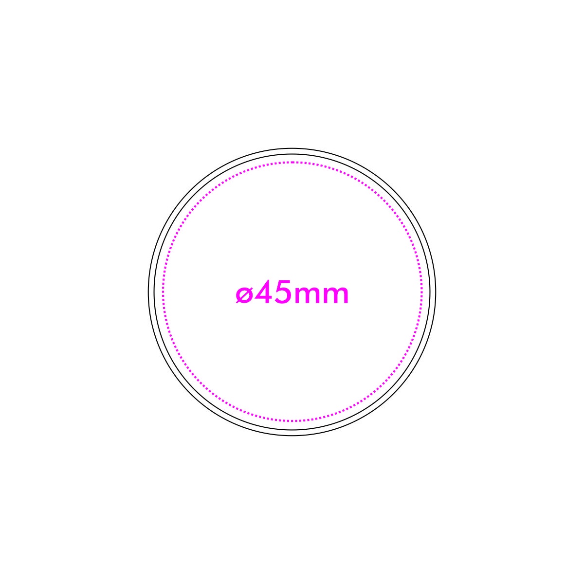 Vorderseite (ø 4,5 cm)