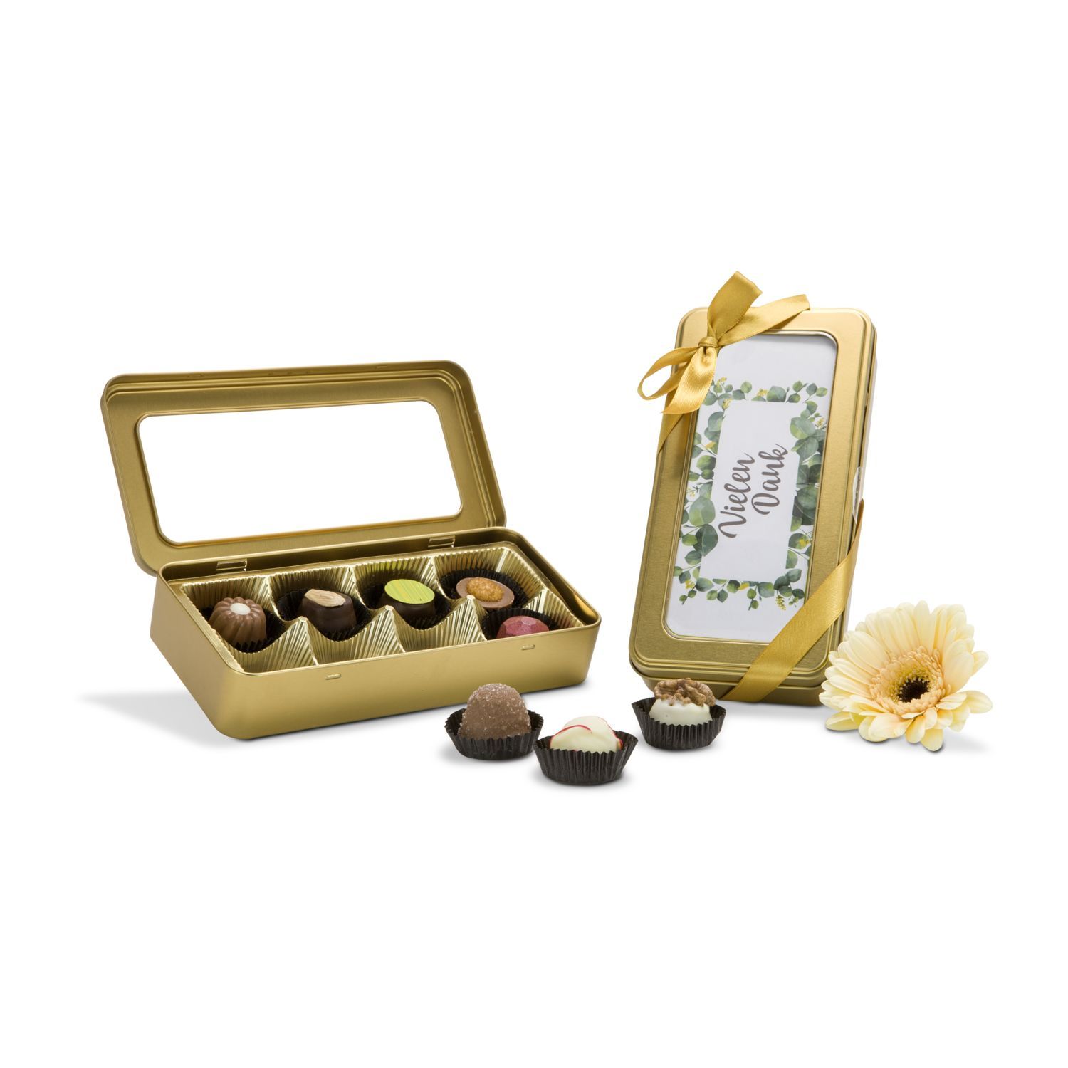 Werbeanbringung durch Einleger Dose (max. 8,8 x 17,8 cm)