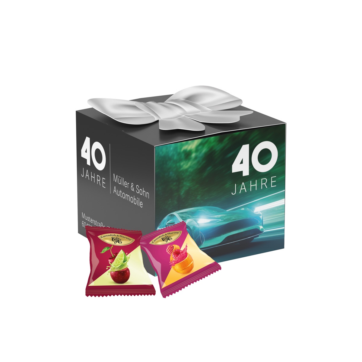 auf dem Artikel (Ca. 7,5 x 7,5 x 5,5 cm)