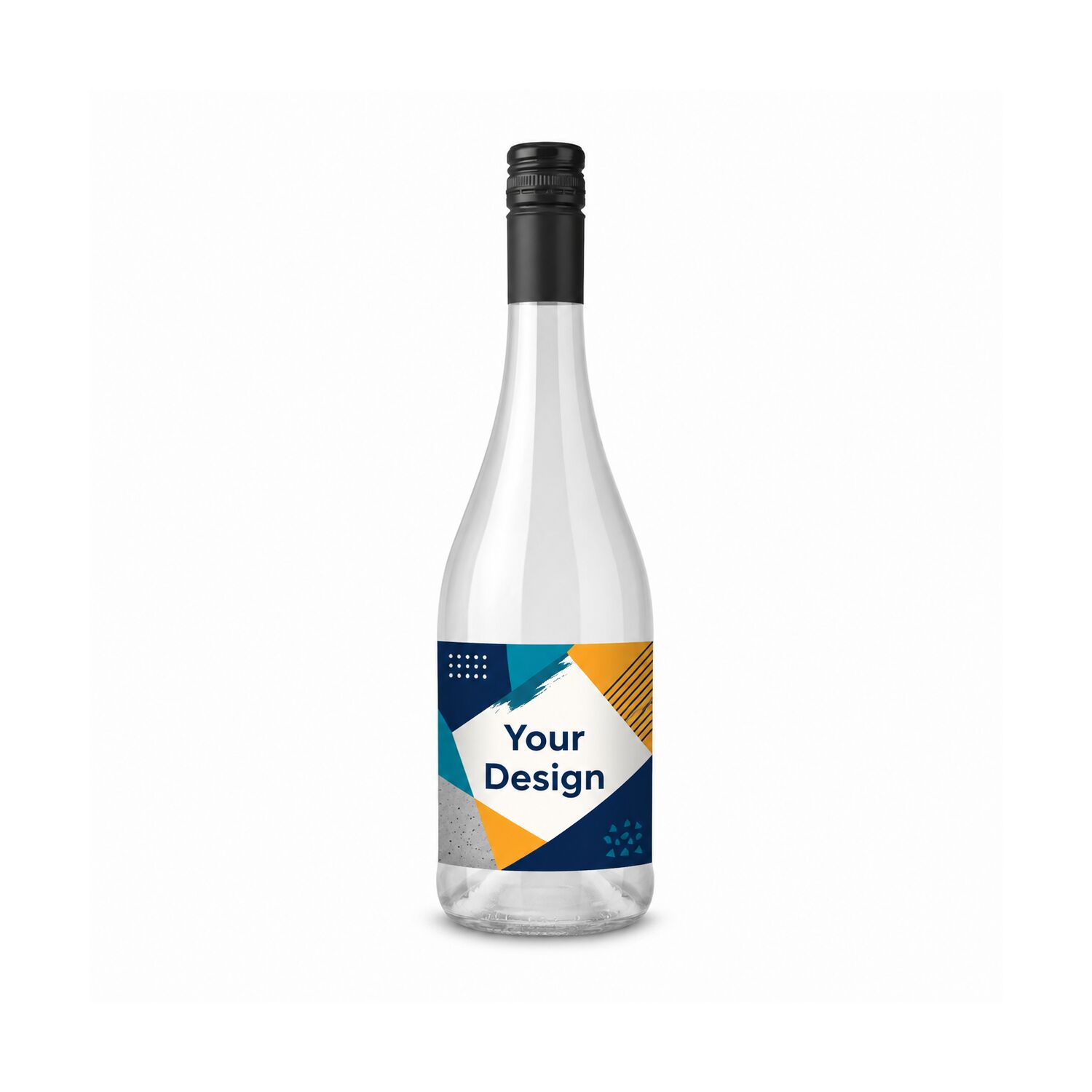 Flasche-Vorderseite (12 x 8,5 cm)