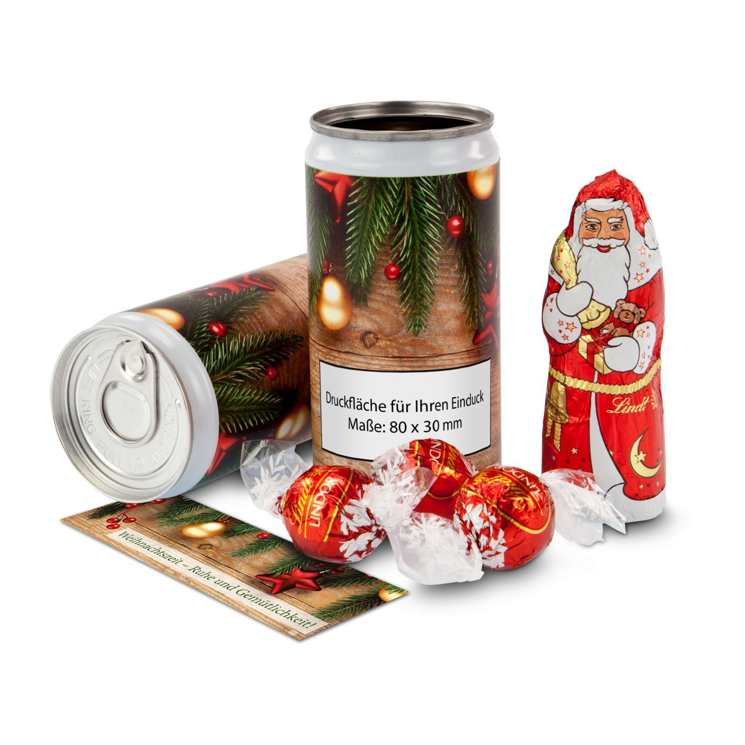 Werbeanbringung durch individuellen Einleger (ca, 9,5 x 3,2 cm)