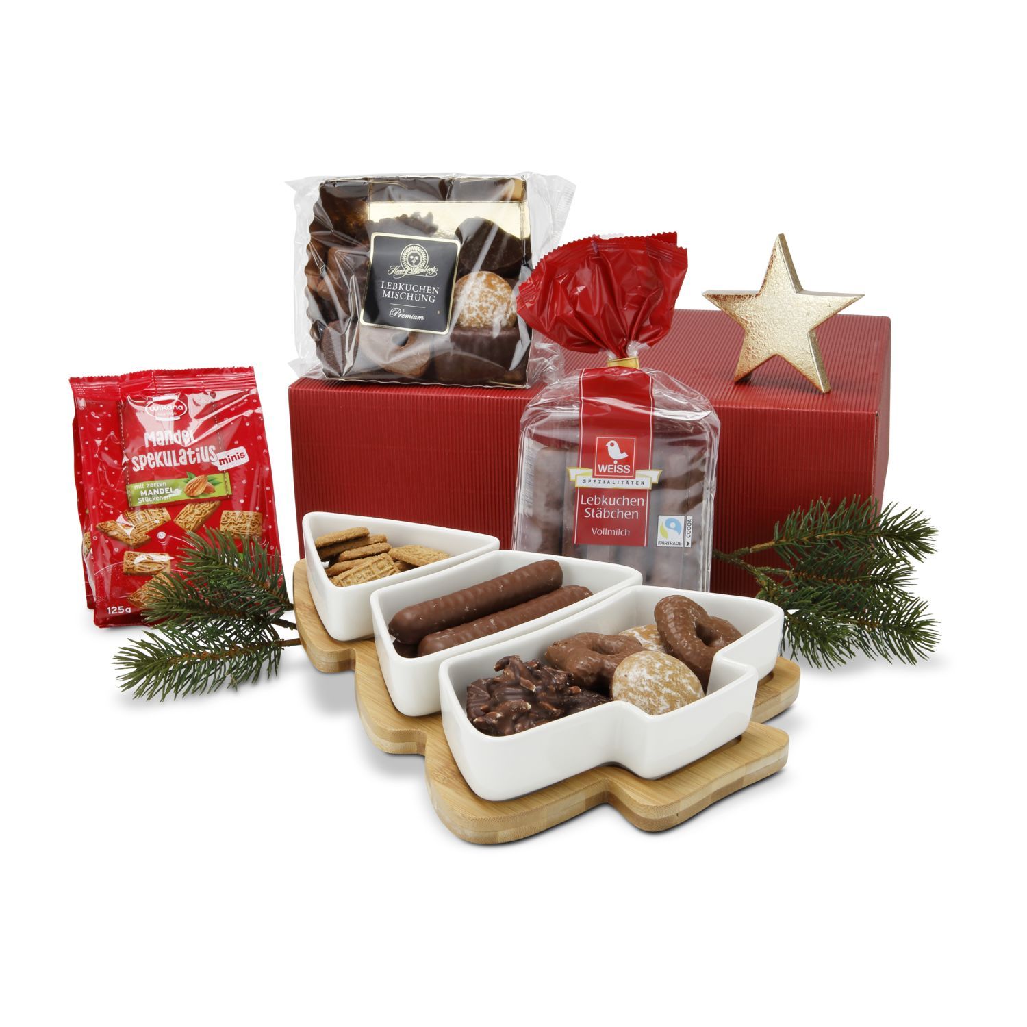 Werbeanbringung auf der Verpackung des Präsents (max. 10,5 x 14,8 cm)