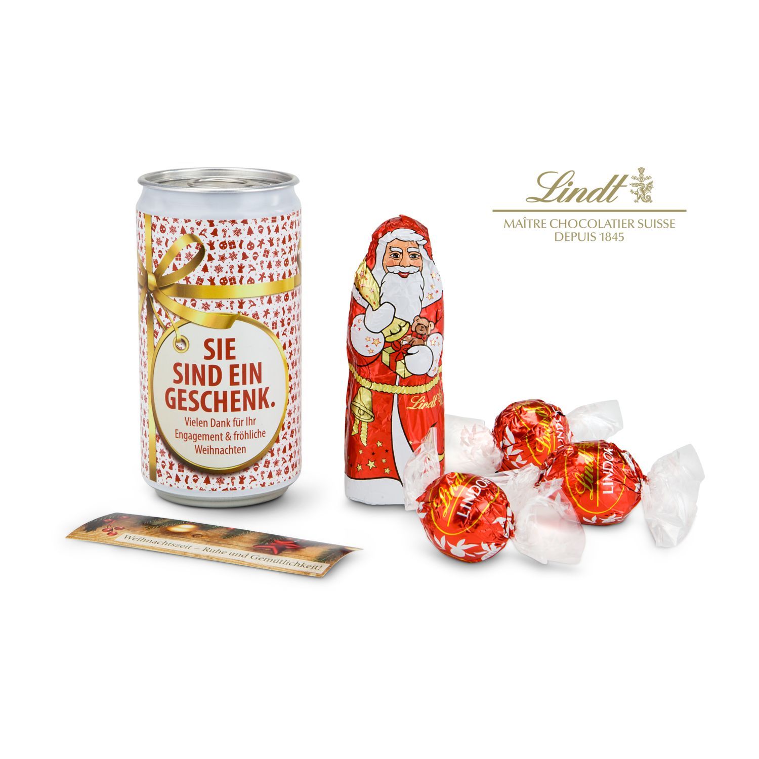 Werbeanbringung durch individuellen Einleger (ca, 9,5 x 3,2 cm)