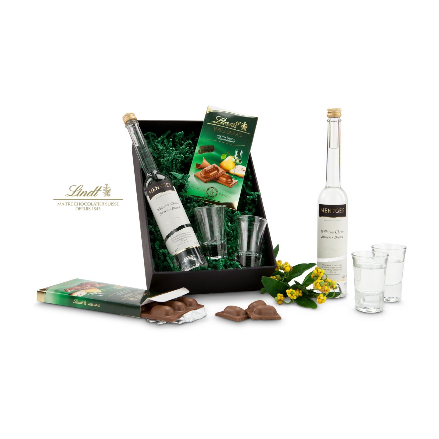 Werbeanbringung auf der Verpackung des Präsents (max. 7,4 x 10,5 cm)