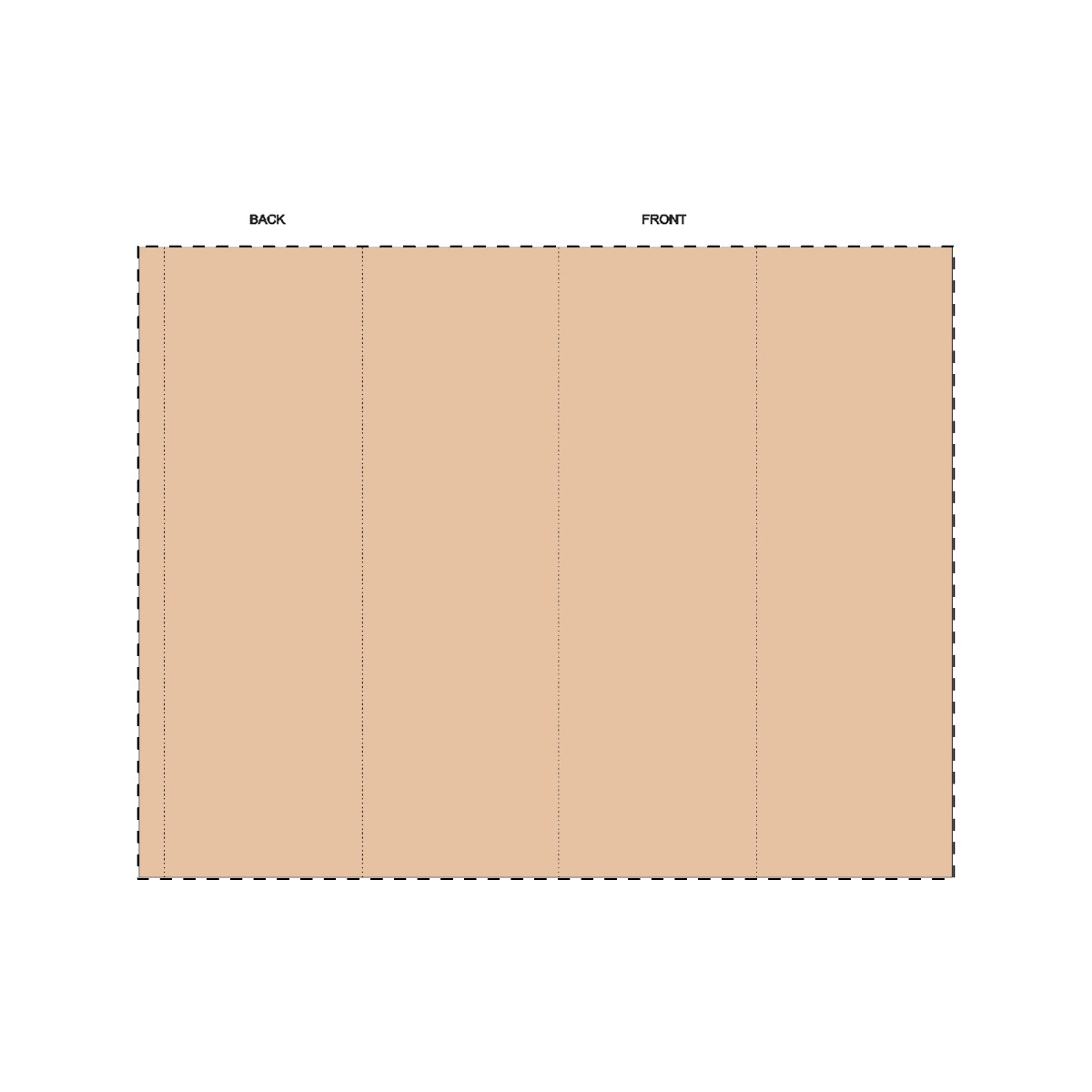 Maßgefertigte Kraft-Papierbanderole (248 x 320 mm)