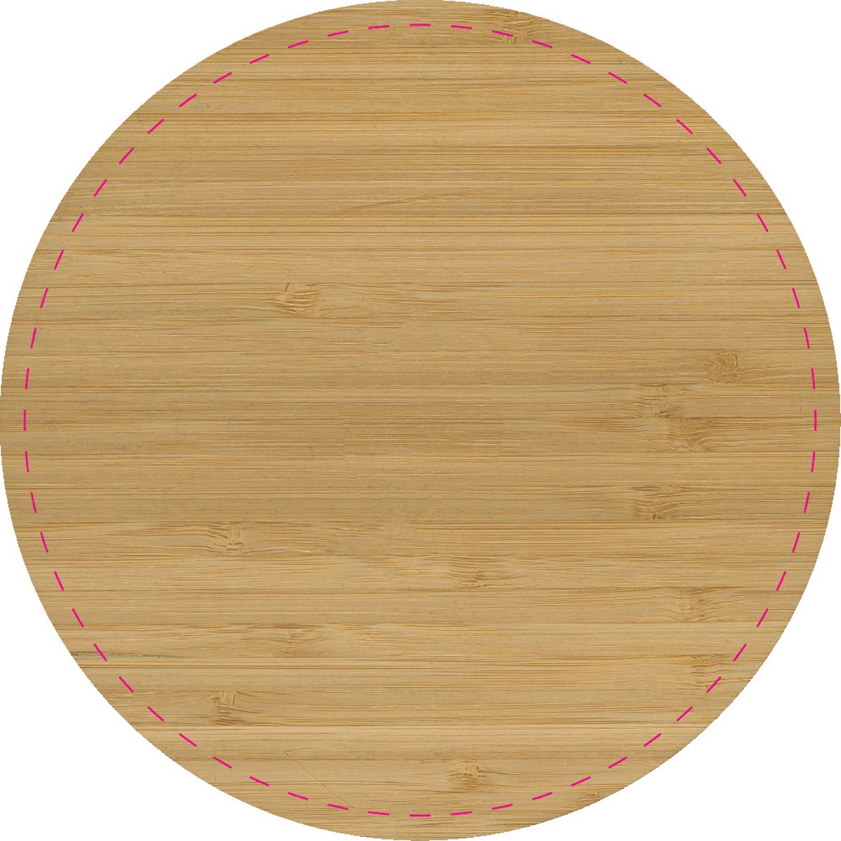 mittig auf Deckel (Ø 16 cm)