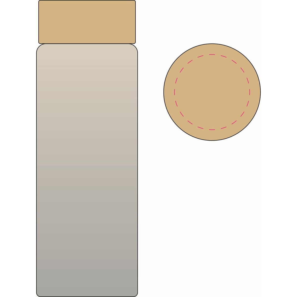 auf Deckel (Ø 52 mm)